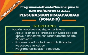 Inscripciones en los Programas del FONADIS