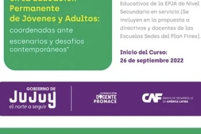 Curso de Formaci&oacute;n Docentes en Educaci&oacute;n para J&oacute;venes y Adultos