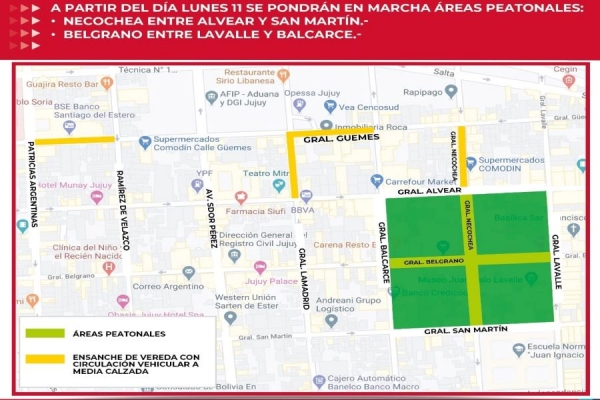 Obras para redistribuir el transito en la ciudad