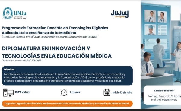 Diplomatura en Innovaci&oacute;n y Tecnolog&iacute;as en la Educaci&oacute;n M&eacute;dica