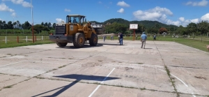 SE COMENZ&Oacute; A MONTAR EL HOSPITAL DE CAMPA&Ntilde;A EN SAN PEDRO