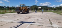 SE COMENZ&Oacute; A MONTAR EL HOSPITAL DE CAMPA&Ntilde;A EN SAN PEDRO