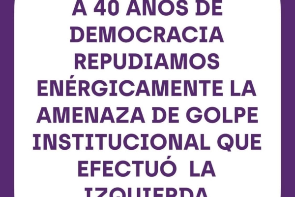 Repudian amenazas "golpistas" de la izquierda en jujuy