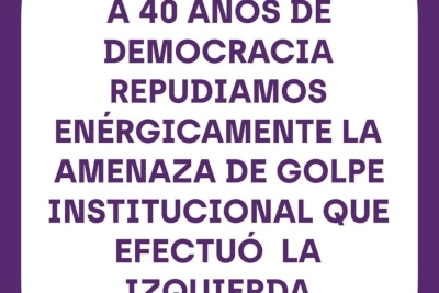 Repudian amenazas "golpistas" de la izquierda en jujuy