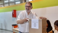 El intendente Jorge concurri&oacute; a votar en el Colegio Jos&eacute; Hern&aacute;ndez