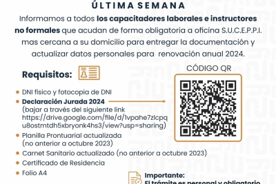 SUCEPPI: &Uacute;ltima semana de actualizaci&oacute;n de datos para los beneficiarios