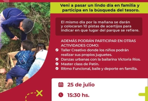 Invitan a disfrutar de la &ldquo;B&uacute;squeda del Tesoro&rdquo;
