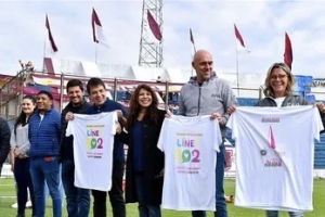 Promocionan la L&iacute;nea 102 en la Fiesta Nacional de los Estudiantes