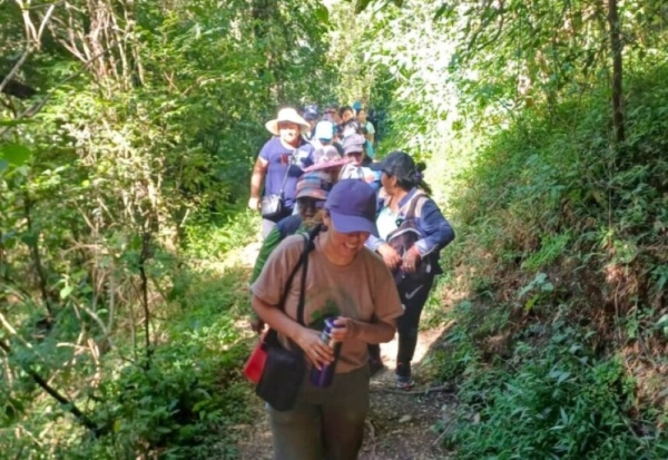 Caminata ecosaludable en el Parque Bot&aacute;nico
