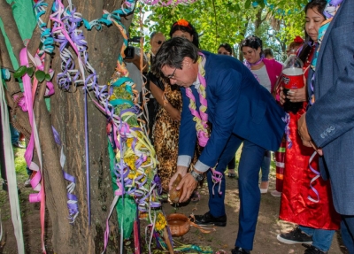 Casa de Gobierno. Presentaci&oacute;n del Arete Guaz&uacute;
