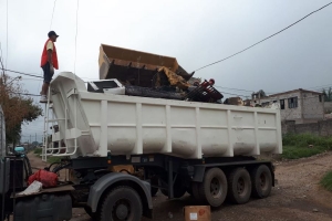 Recolectan 28 toneladas de "cacharros" en Alto Comedro