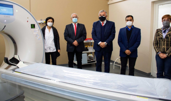 Inauguraron equipo de tomograf&iacute;a para el hospital San Roque