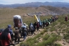 Habilitan paradas del transporte para los peregrinos a Punta Corral