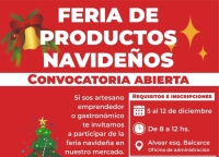 Inscriben para la &ldquo;Feria de productos navide&ntilde;os&rdquo;