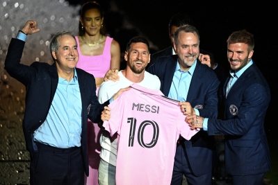 Messi se entren&oacute; por primera vez con el Inter Miami