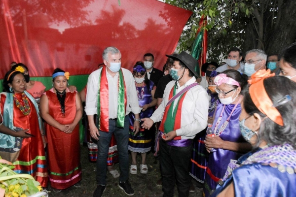 Morales en el tradicional Arete Guasu