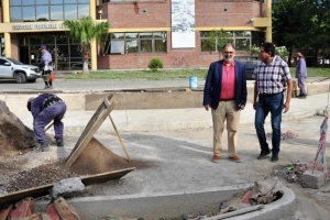 El intendente Jorge supervis&oacute; la obra de giro libre en Ascasubi esquina Balb&iacute;n