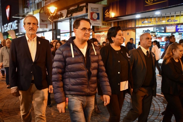 Concejales participaron de la Caminata C&iacute;vica Belgraniana