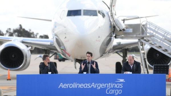 Aerol&iacute;neas Argentinas present&oacute; su primer&nbsp;avi&oacute;n exclusivo para carga