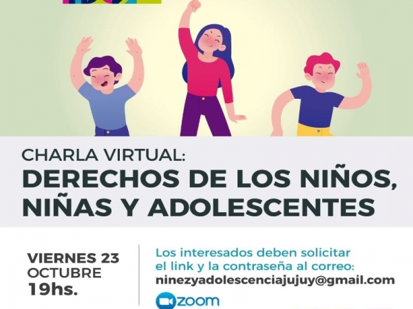 Charla virtual sobre derechos de ni&ntilde;os y ni&ntilde;as