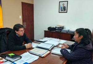 Ministro de Hacienda se reunió con la comisionada de Abralaite