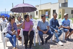 Caimancito: visita de obra en 50 nuevas viviendas