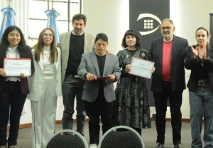 Jorge entregó certificados a jóvenes de la Asociación Todos Juntos