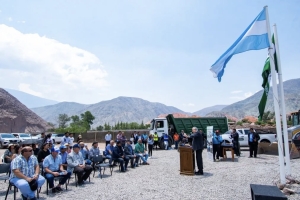 Morales puso en marcha obras de seguridad h&iacute;drica en Purmamarca