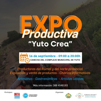 Se viene la 1&ordf; Expo Productiva "Yuto Crea"