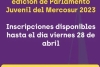 Convocatoria a la 14&deg; edici&oacute;n de Parlamento Juvenil del Mercosur 2023
