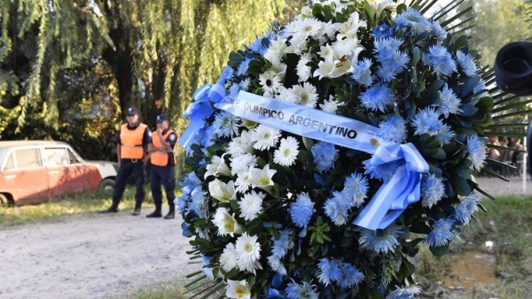 Familiares, amigos y deportistas despiden a Braian Toledo