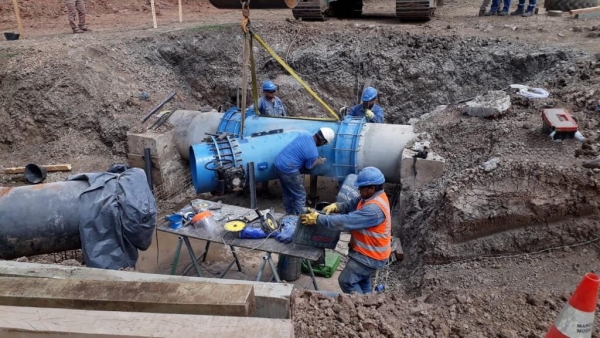 AGUA POTABLE DE JUJUY FINALIZO EXITOSAMENTE UNA GRAN OBRA HIDRICA SOBRE EL RIO GUERRERO