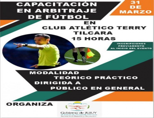Capacitaci&oacute;n en "Arbitraje de Futbol" en Tilcara