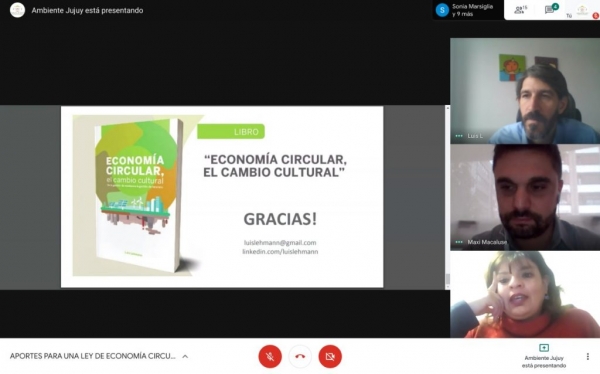 Economia circular en conferencia virtual