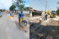 Agua Potable de Jujuy continua con reparaciones de calzada en la ciudad de P&aacute;lpala