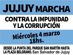 Desde las 18 "Jujuy Marcha"