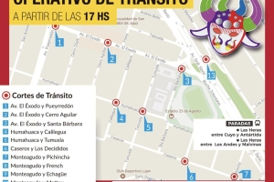 Modificaciones en el tr&aacute;nsito por la realizaci&oacute;n de los Corsos Capitalinos sobre Avenida General Savio