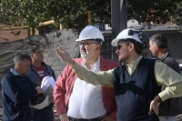 El intendente Jorge supervis&oacute; el avance de obra del nuevo Multiespacio en Mariano Moreno