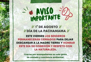 Parque Bot&aacute;nico cerrar&aacute; sus senderos el 1&deg; de agost