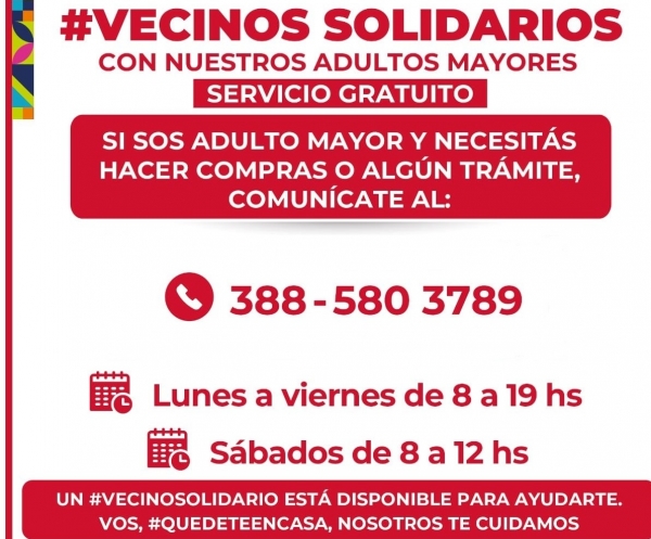 Vecinos solidarios para asistir a los abuelos