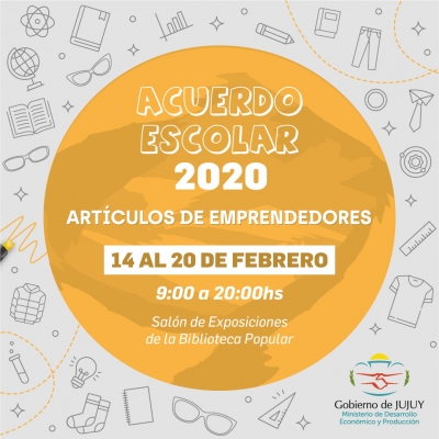 ACUERDO ESCOLAR: DEL 14 AL 20 LOS EMPRENDEDORES VENDER&Aacute;N SUS PRODUCTOS