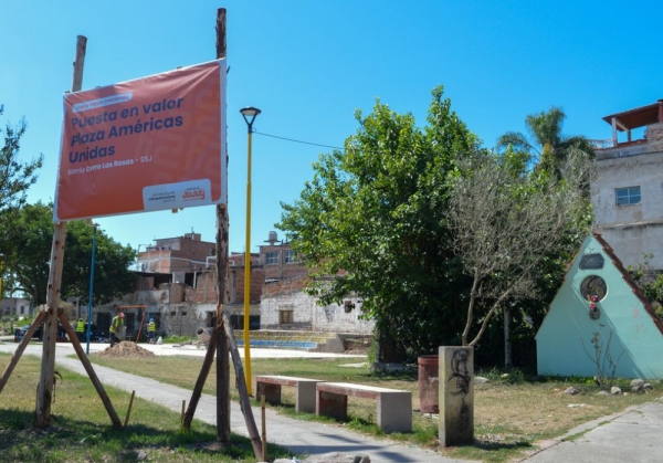 Avanza puesta en valor de la plaza 'Am&eacute;ricas Unidas'
