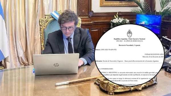 El DNU completo de Javier Milei: los 366 art&iacute;culos para realizar una profunda desregulaci&oacute;n de la econom&iacute;a argentina