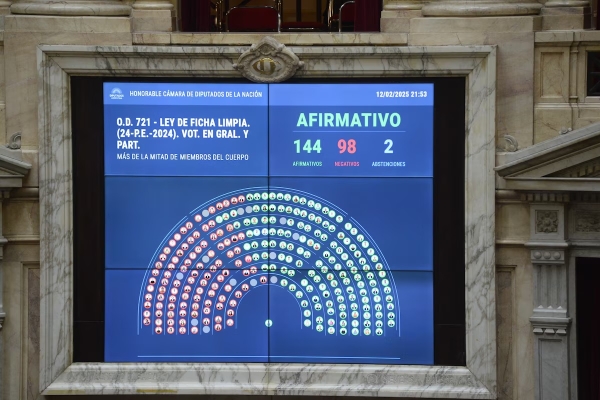 Diputados aprob&oacute; la ley de Ficha Limpia y ahora define el Senado, donde el kirchnerismo buscar&aacute; bloquearla