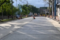 Jorge destac&oacute; avances en la pavimentaci&oacute;n de avenida Hip&oacute;lito Yrigoyen