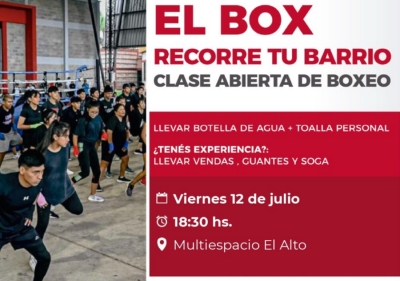 &ldquo;El Box Recorre tu Barrio&rdquo; llega al Multiespacio &ldquo;El Alto&rdquo;
