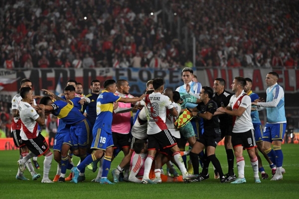 Jugadores de River y Boca grabaron un video contra violencia en el f&uacute;tbol&nbsp;