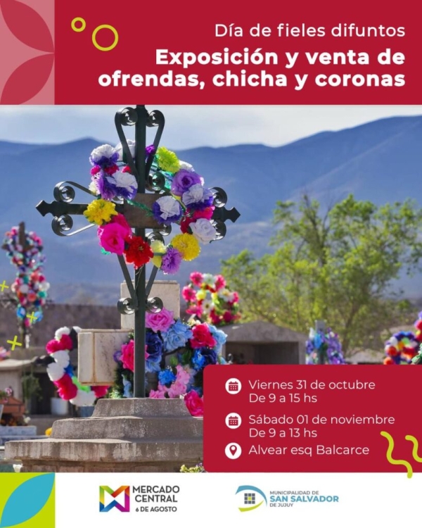 El Mercado Central celebra las tradiciones juje&ntilde;as con exposici&oacute;n y venta de ofrendas, chicha y coronas