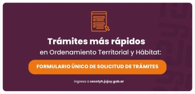 Ordenamiento Territorial: nuevo formulario &uacute;nico para solicitar tr&aacute;mites