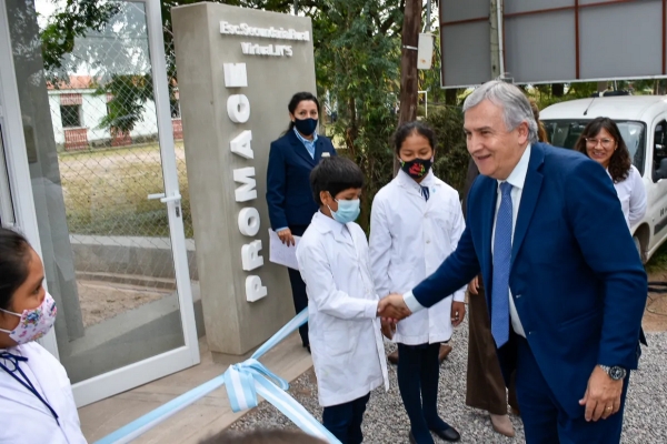 Inauguran otro edificio escolar construido con la renta de Cauchari